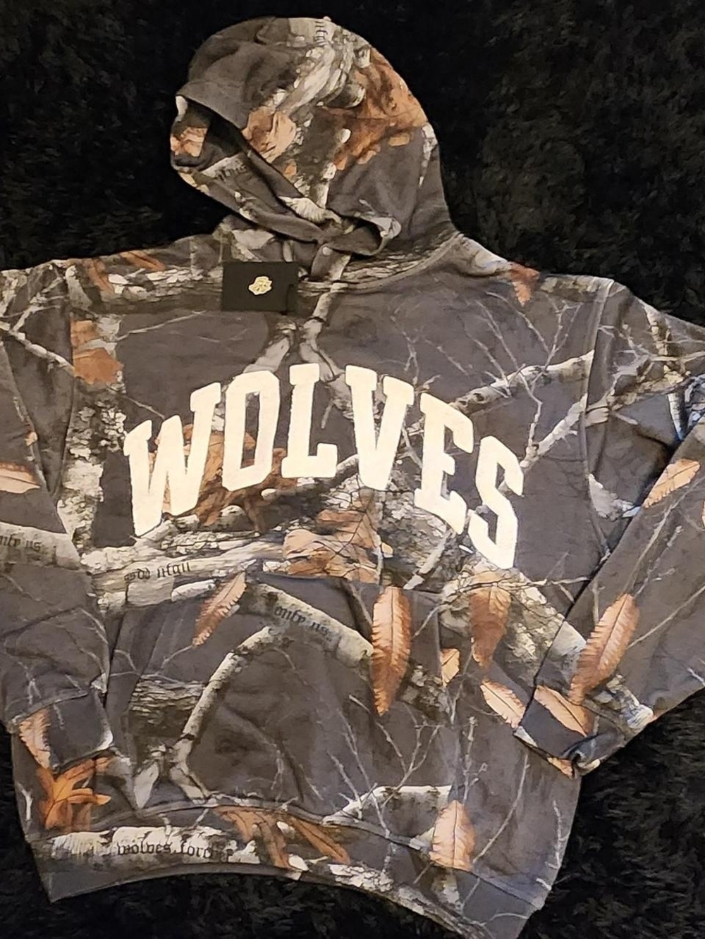 New! Darc Sport, Storm Blue Woodland Camo Hoodie. Size Medium.